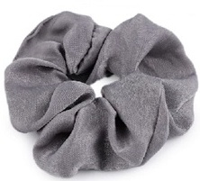 Sametové Scrunchie gumičky do vlasů - Šedé 